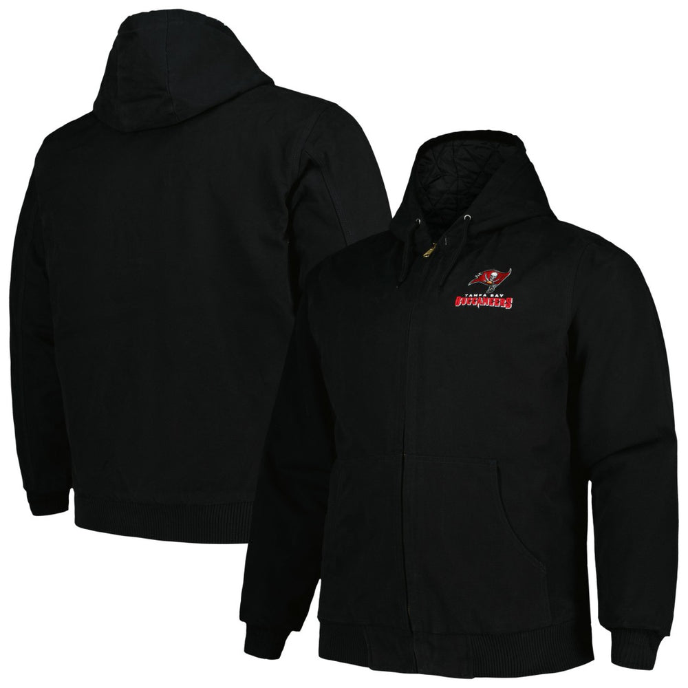 Tampa Bay Buccaneers  Dunbrooke Big & Tall Dakota Canvas Hoodie Full-Zip Jacket