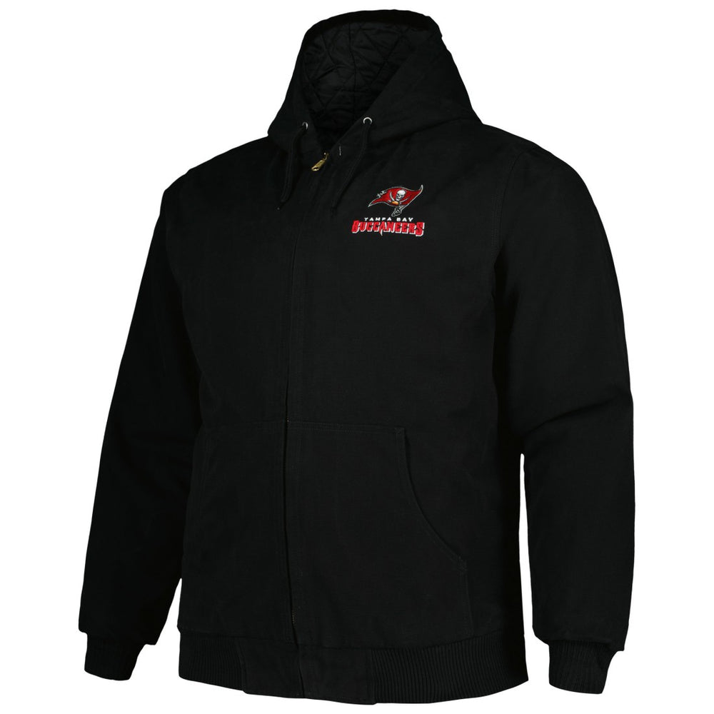 Tampa Bay Buccaneers  Dunbrooke Big & Tall Dakota Canvas Hoodie Full-Zip Jacket