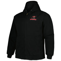 Tampa Bay Buccaneers  Dunbrooke Big & Tall Dakota Canvas Hoodie Full-Zip Jacket