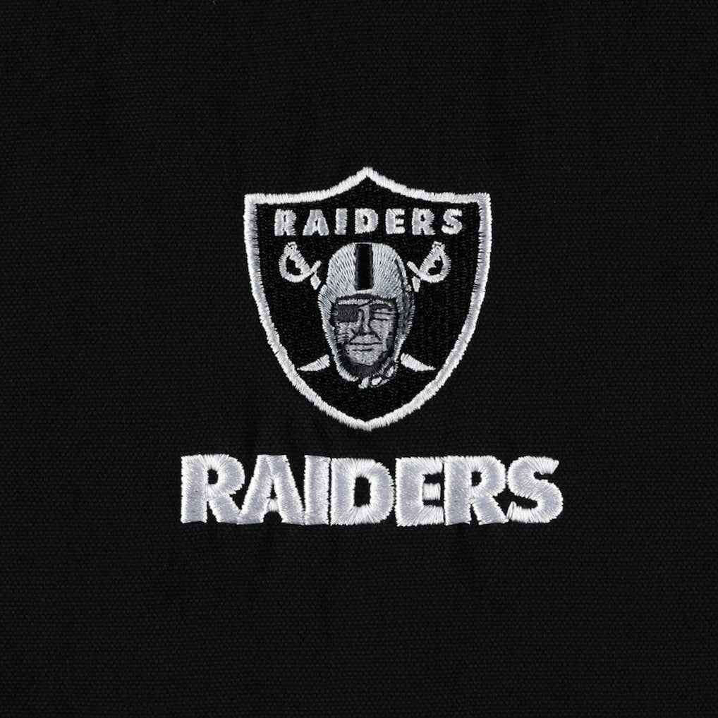 Las Vegas Raiders  Dunbrooke Big & Tall Dakota Canvas Hoodie Full-Zip Jacket