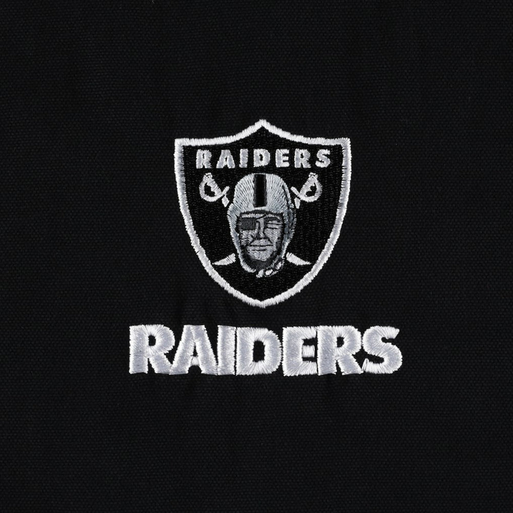 Las Vegas Raiders  Dunbrooke Big & Tall Dakota Canvas Hoodie Full-Zip Jacket