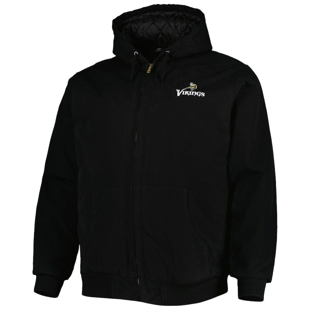 Minnesota Vikings  Dunbrooke Big & Tall Dakota Canvas Hoodie Full-Zip Jacket
