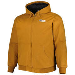 Detroit Lions  Dunbrooke Big & Tall Dakota Canvas Hoodie Full-Zip Jacket