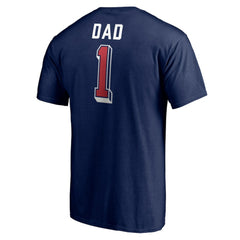Columbus Blue Jackets Number One Dad Logo T-Shirt Discount