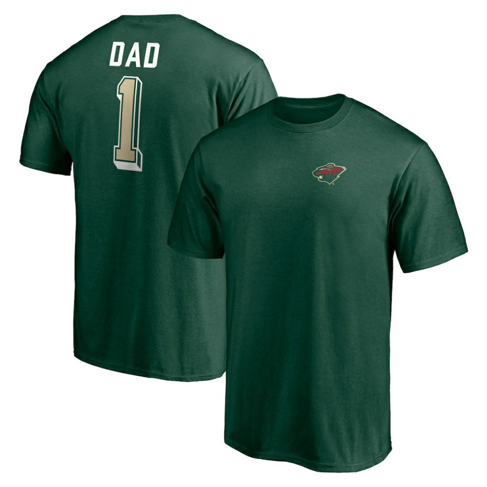 Minnesota Wild Number One Dad Logo T-Shirt Outlet