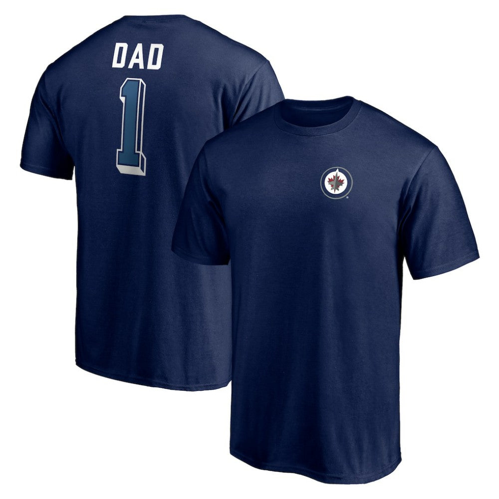 Winnipeg Jets Number One Dad Logo T-Shirt For Sale