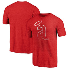 California Angels Cooperstown Weathered Logo Tri-Blend T-Shirt | MLB Outlet
