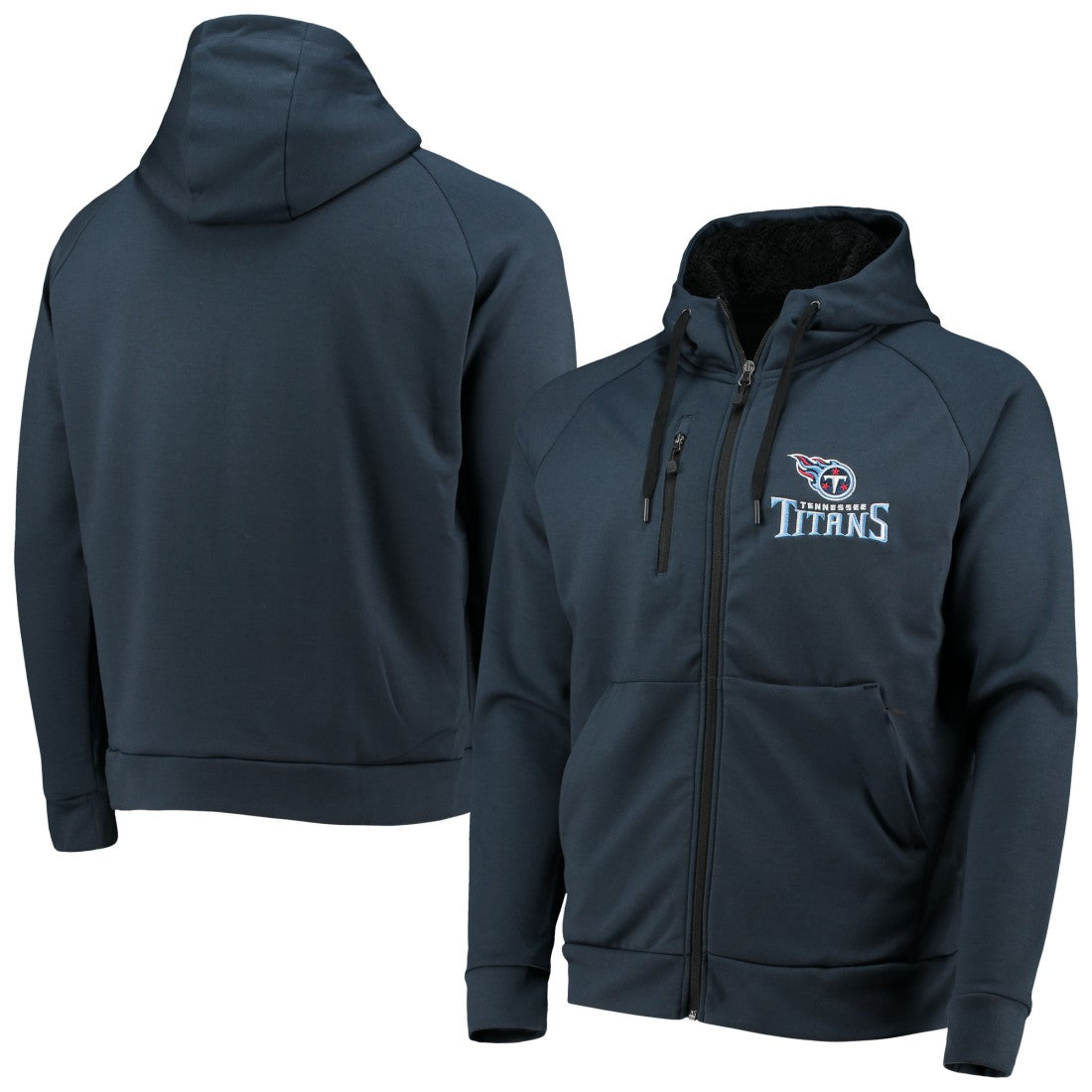 Tennessee Titans  Dunbrooke Shag Tri-Blend Full-Zip Raglan Hoodie