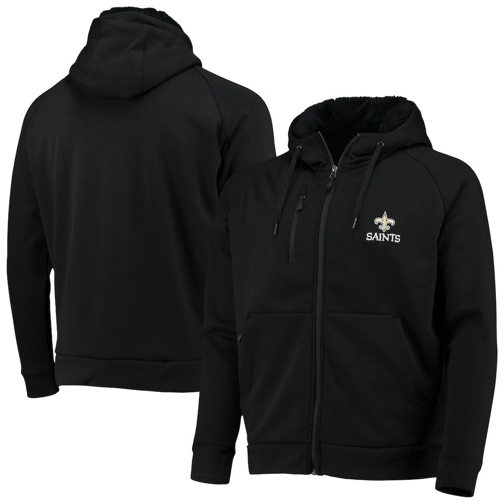 New Orleans Saints  Dunbrooke Shag Tri-Blend Full-Zip Raglan Hoodie