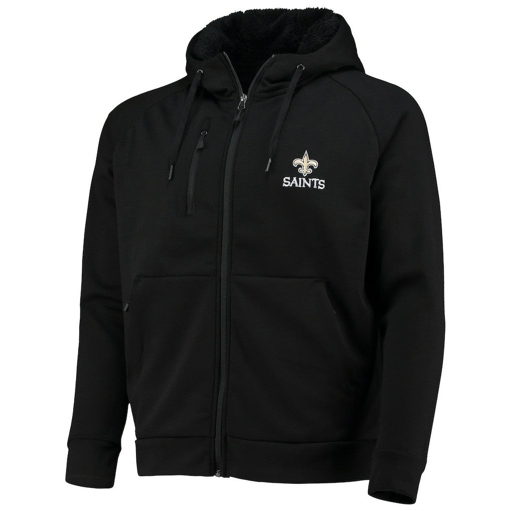 New Orleans Saints  Dunbrooke Shag Tri-Blend Full-Zip Raglan Hoodie