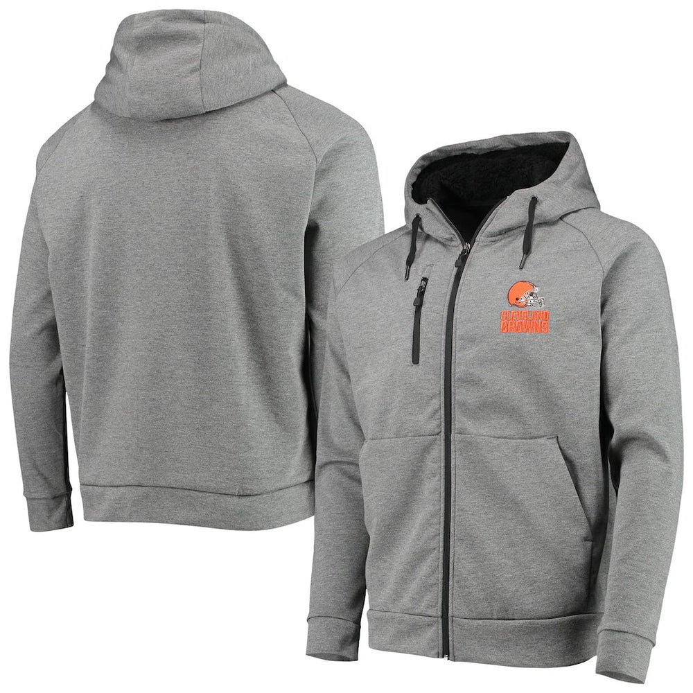 Cleveland Browns  Dunbrooke Shag Tri-Blend Full-Zip Raglan Hoodie