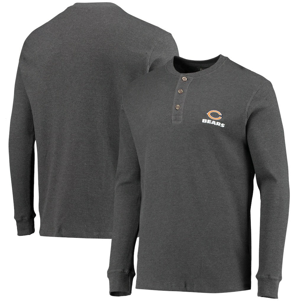 Chicago Bears  Dunbrooke Logo Maverick Thermal Henley Long Sleeve T-Shirt
