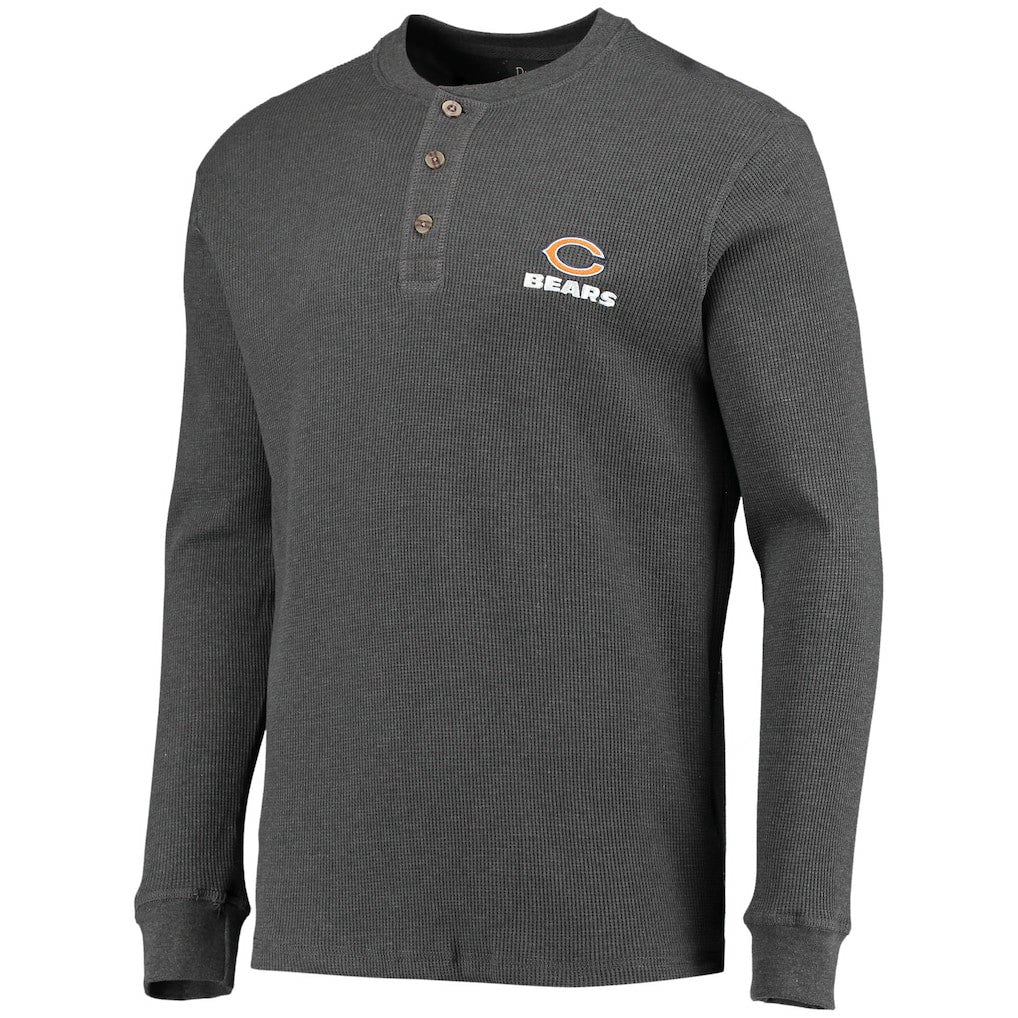 Chicago Bears  Dunbrooke Logo Maverick Thermal Henley Long Sleeve T-Shirt