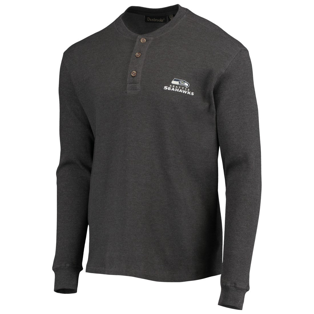 Seattle Seahawks  Dunbrooke Logo Maverick Thermal Henley Long Sleeve T-Shirt