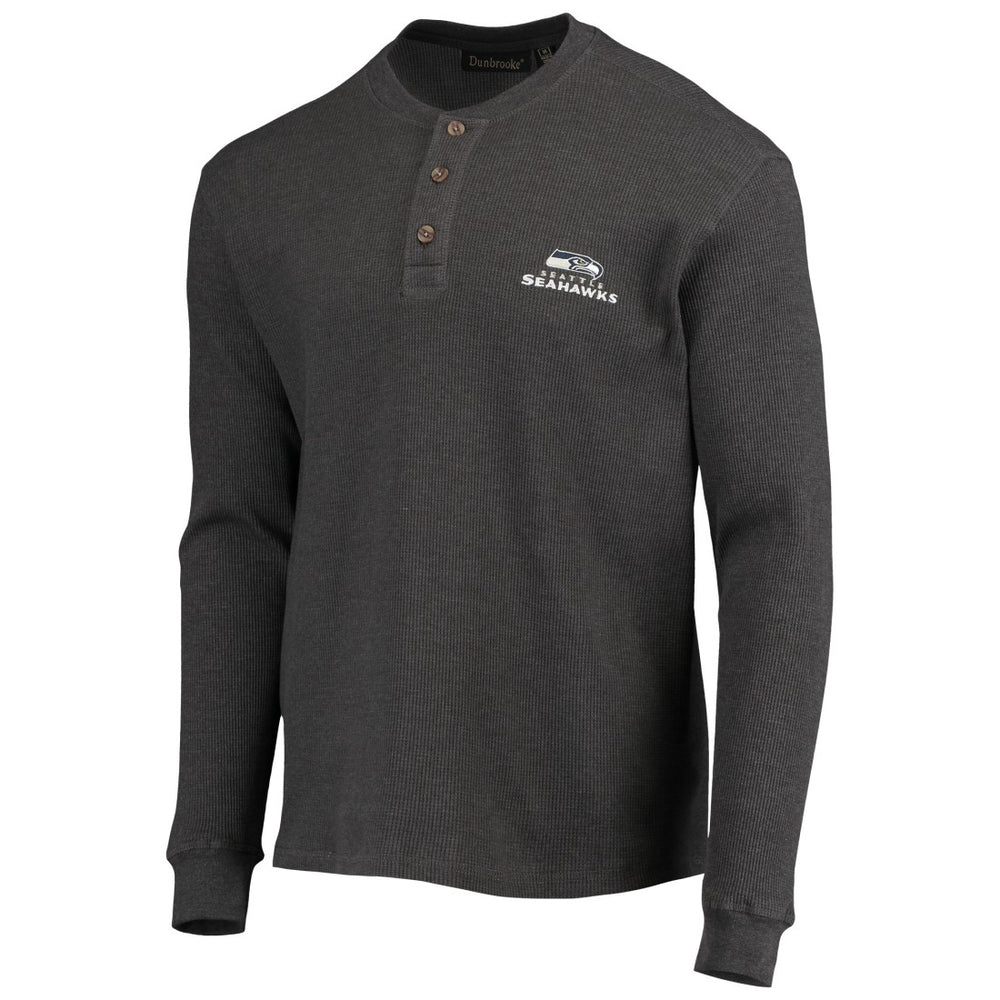 Seattle Seahawks  Dunbrooke Logo Maverick Thermal Henley Long Sleeve T-Shirt