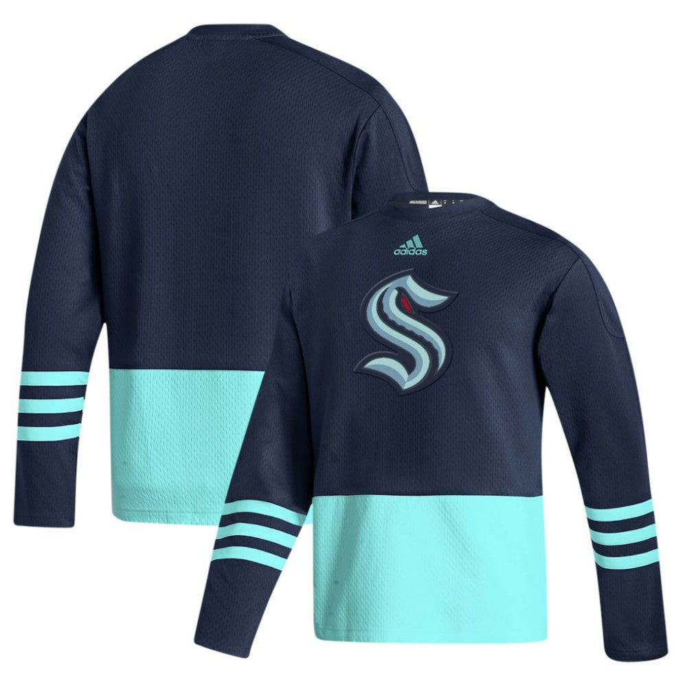 Seattle Kraken adidas Logo AEROREADY Pullover Sweater For Sale