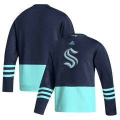Seattle Kraken adidas Logo AEROREADY Pullover Sweater For Sale