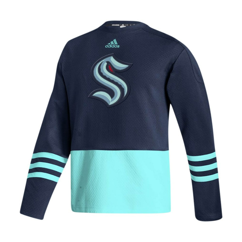 Seattle Kraken adidas Logo AEROREADY Pullover Sweater For Sale