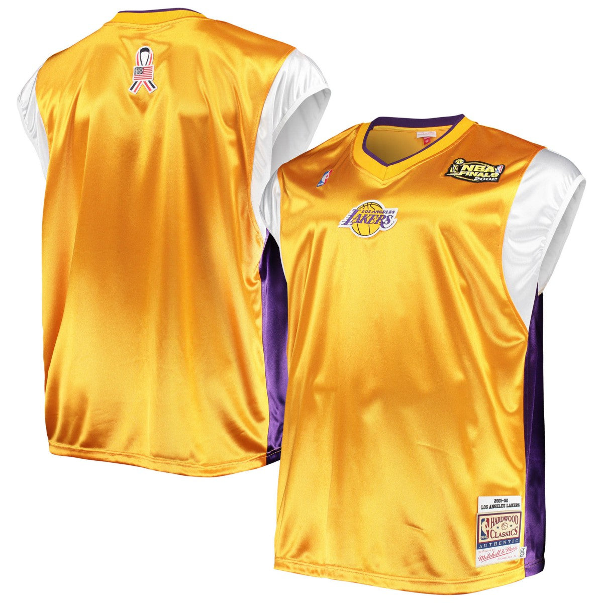 Los Angeles Lakers Hardwood Classics Big & Tall On-Court Shooting V-Neck Shirt Discount