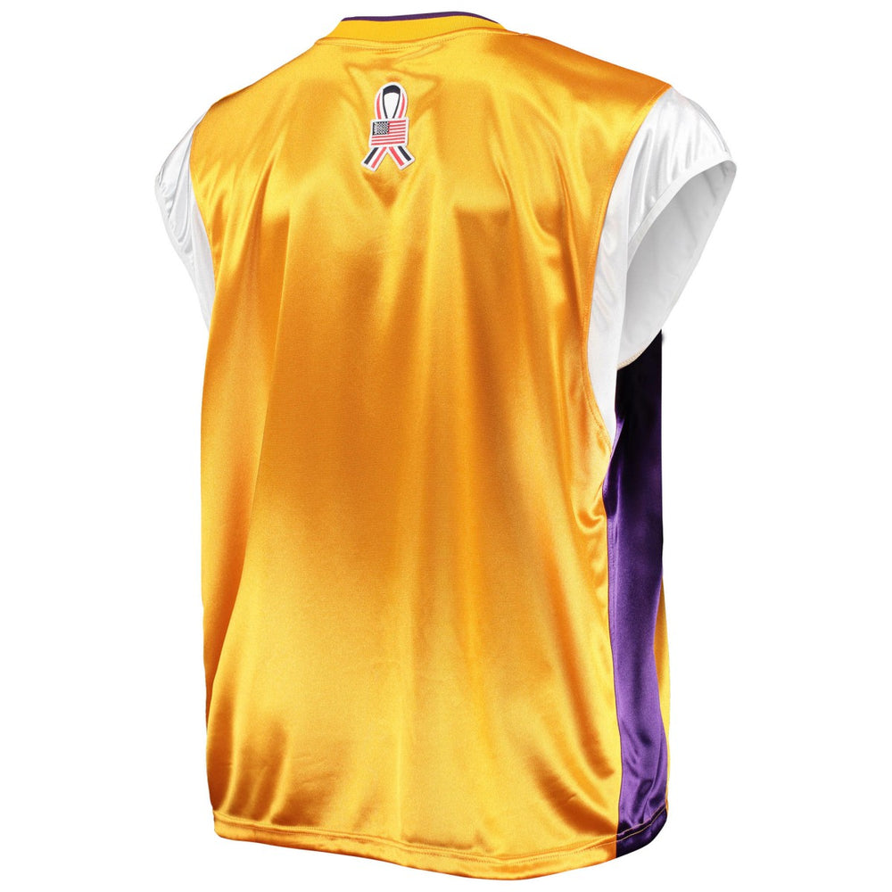 Los Angeles Lakers Hardwood Classics Big & Tall On-Court Shooting V-Neck Shirt Discount