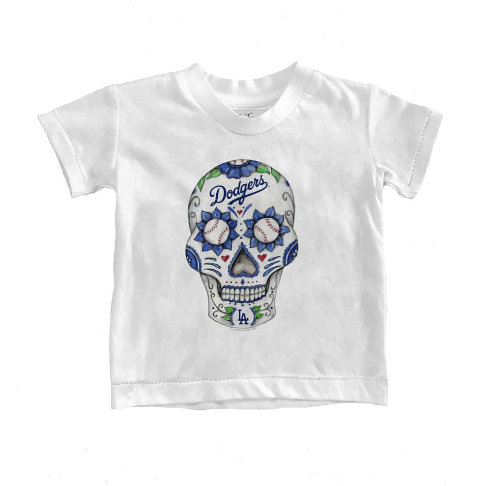 Los Angeles Dodgers Tiny Turnip Youth Sugar Skull T-Shirt | MLB On Sale