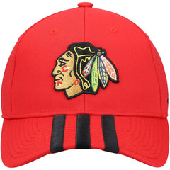 Chicago Blackhawks adidas Locker Room Three Stripe Adjustable Hat Discount