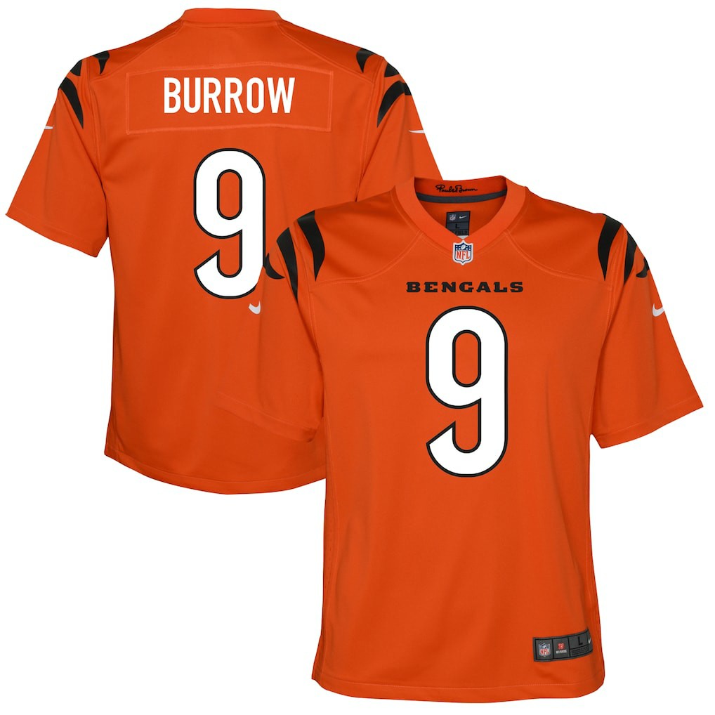 Cincinnati Bengals Nike Joe Burrow  Youth Game Jersey