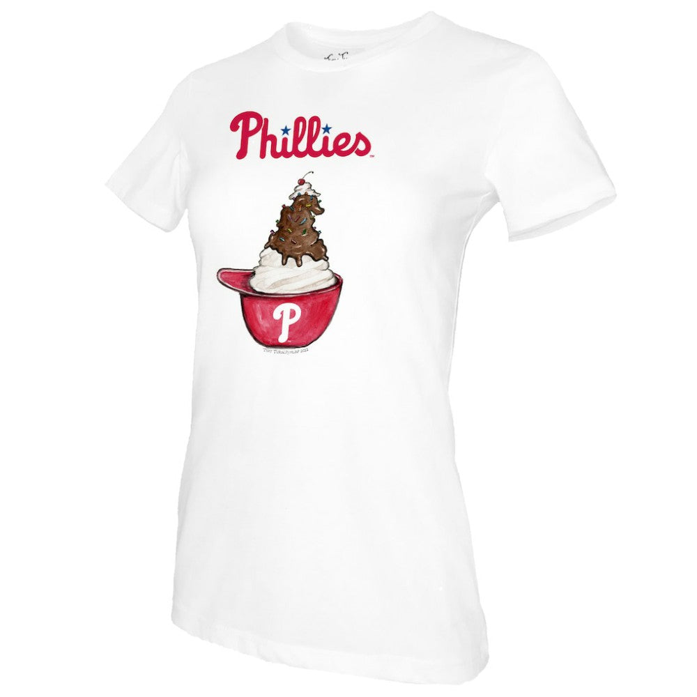 Philadelphia Phillies Tiny Turnip Women's Sundae Helmet T-Shirt | MLB Near me