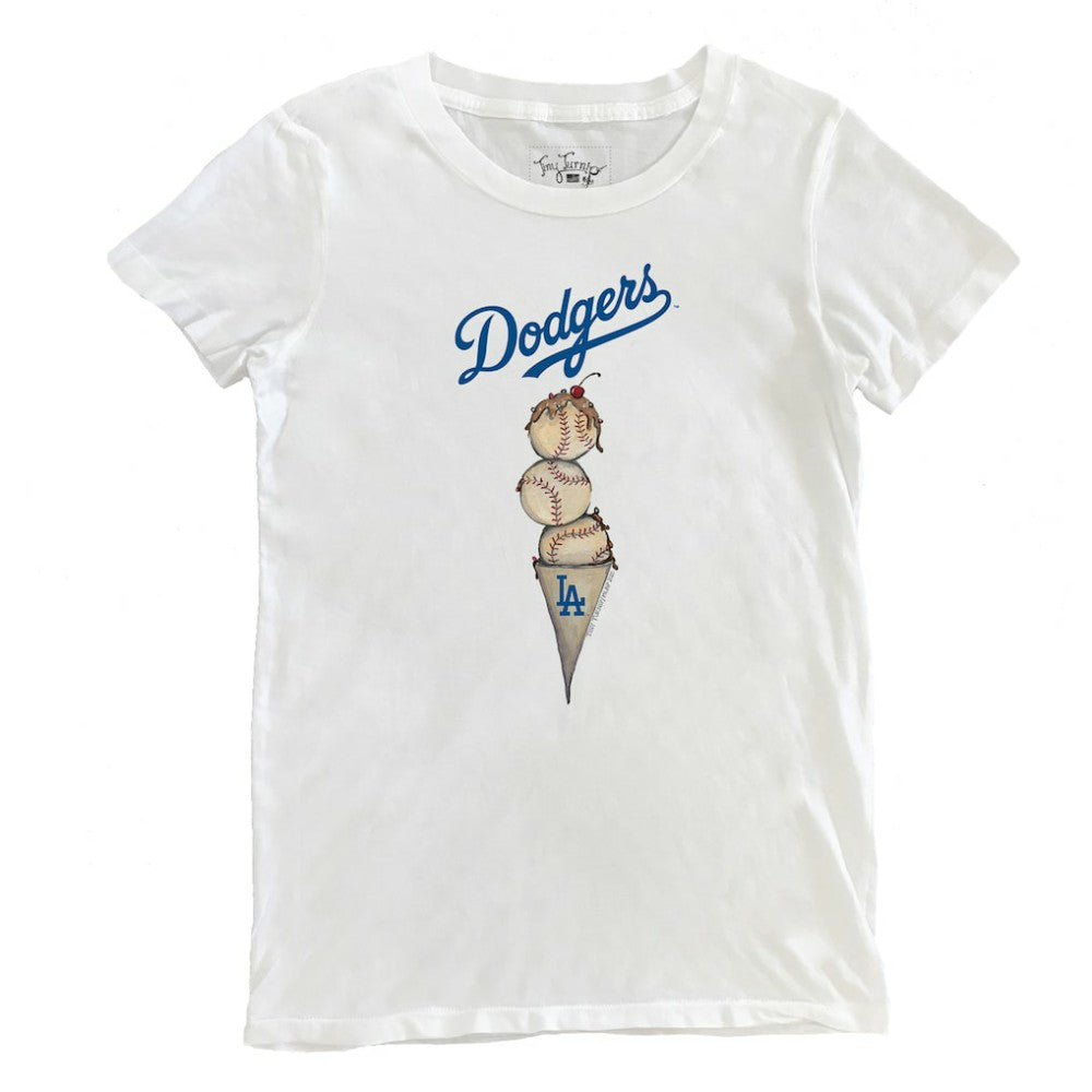 Los Angeles Dodgers Tiny Turnip Women's Triple Scoop T-Shirt | MLB US