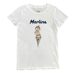 Miami Marlins Tiny Turnip Women's Triple Scoop T-Shirt | MLB Shop
