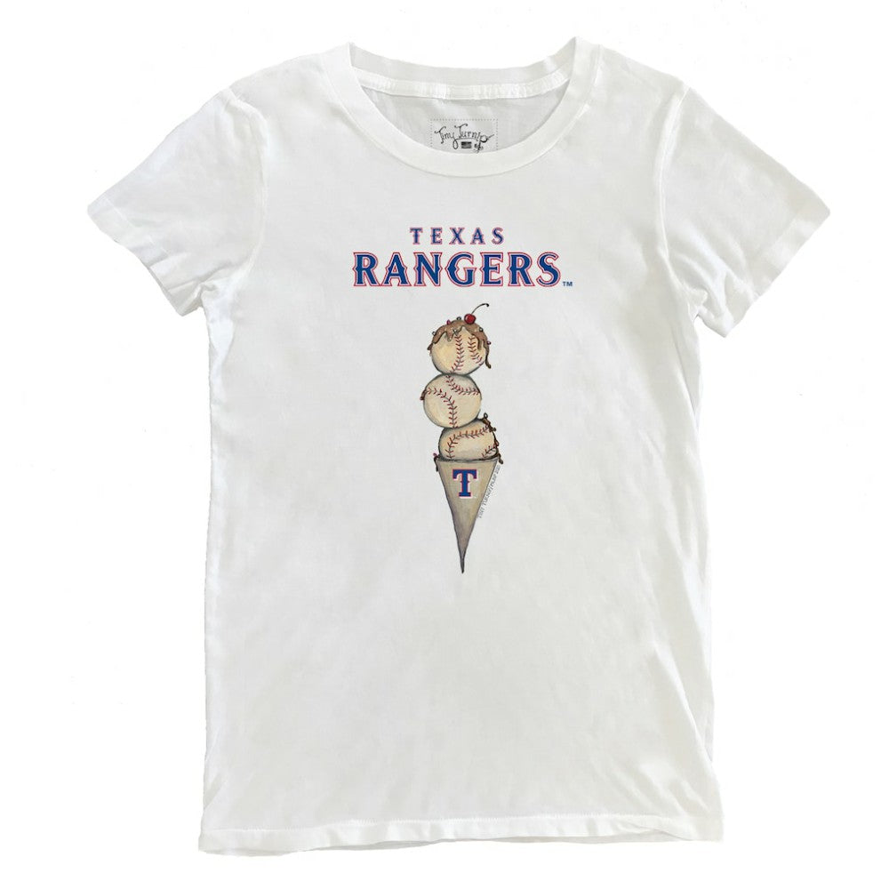 Texas Rangers Tiny Turnip Women's Triple Scoop T-Shirt | MLB On Sale