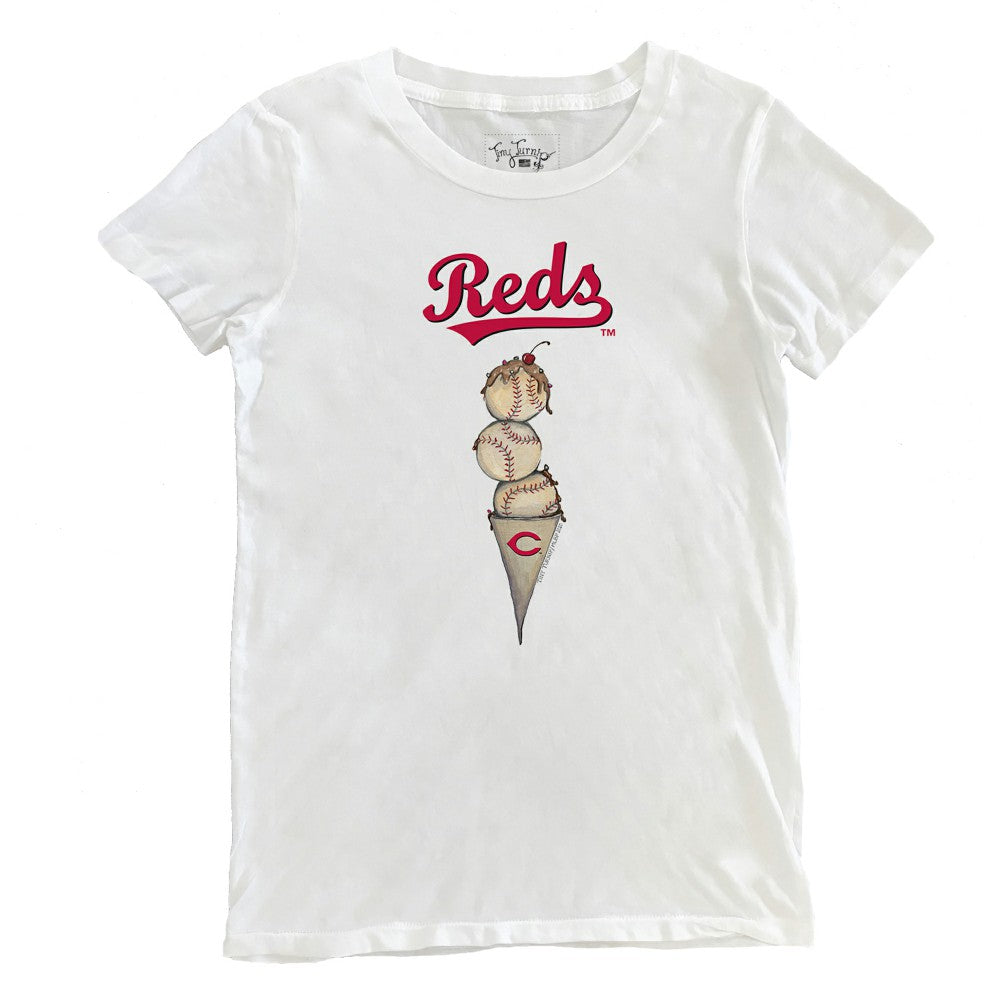 Cincinnati Reds Tiny Turnip Women's Triple Scoop T-Shirt | MLB Near me