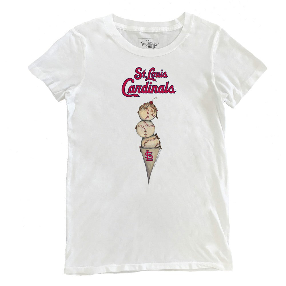 St. Louis Cardinals Tiny Turnip Women's Triple Scoop T-Shirt | MLB On Sale