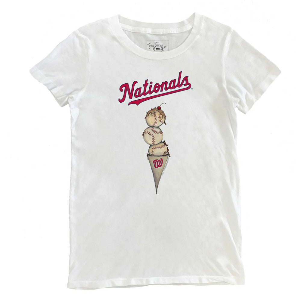 Washington Nationals Tiny Turnip Women's Triple Scoop T-Shirt | MLB Sale