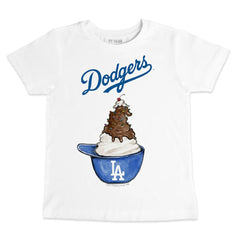 Los Angeles Dodgers Tiny Turnip Youth Sundae Helmet T-Shirt | MLB For sale