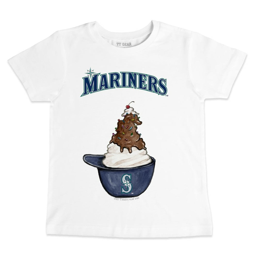 Seattle Mariners Tiny Turnip Youth Sundae Helmet T-Shirt | MLB For sale