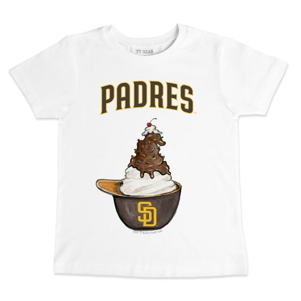 San Diego Padres Tiny Turnip Youth Sundae Helmet T-Shirt | MLB Online