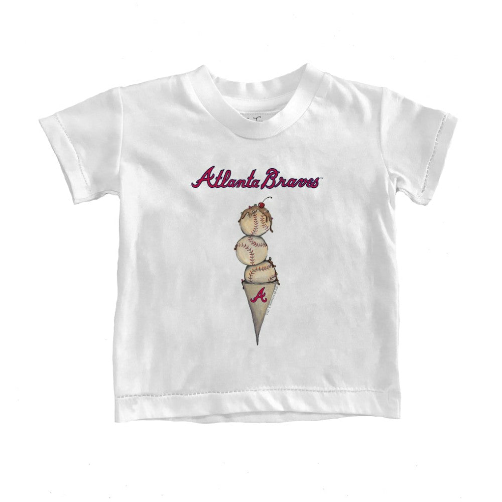 Atlanta Braves Tiny Turnip Youth Triple Scoop T-Shirt | MLB US