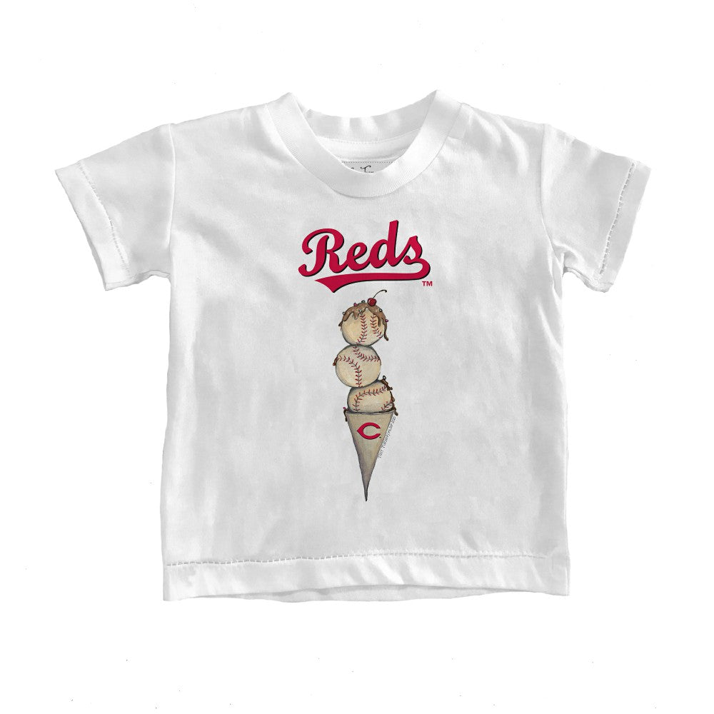 Cincinnati Reds Tiny Turnip Youth Triple Scoop T-Shirt | MLB Outlet