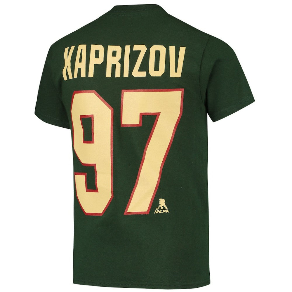 Kirill Kaprizov Minnesota Wild Youth Player Name & Number T-Shirt Discount