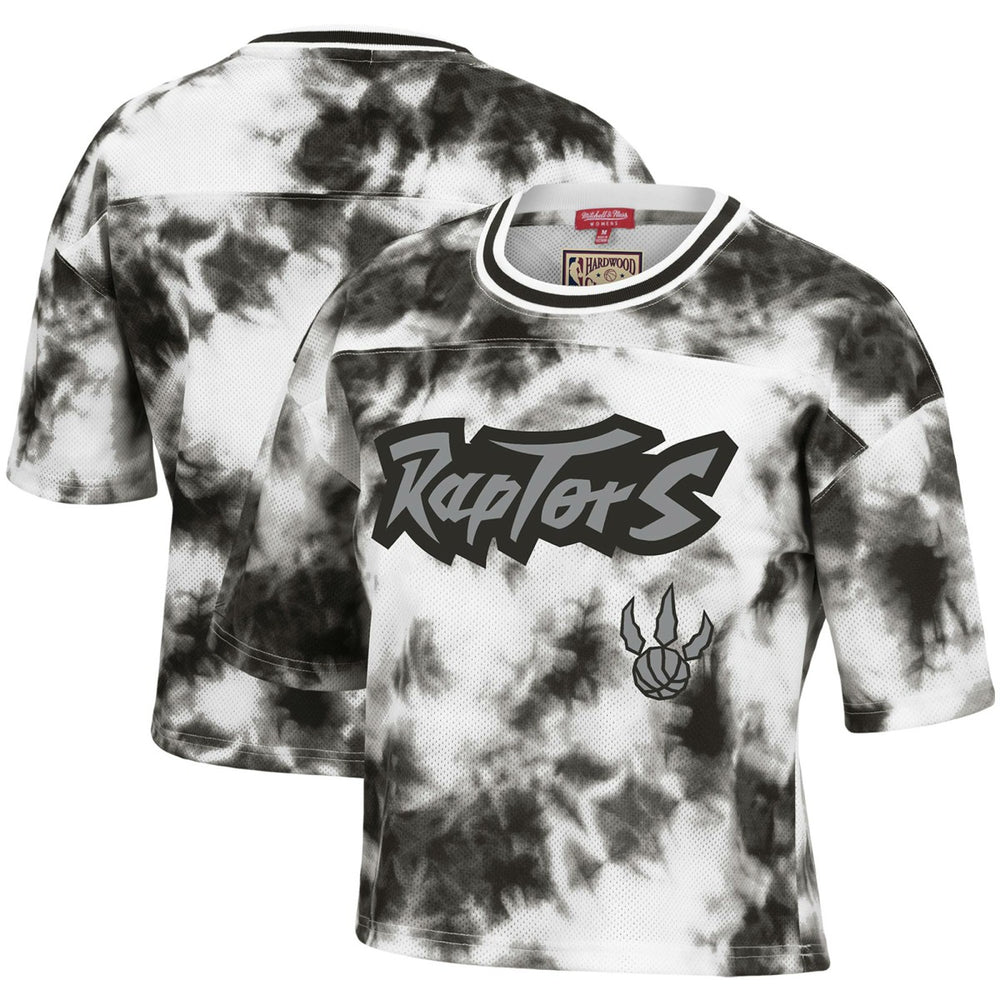 Toronto Raptors Women's Hardwood Classics Tie-Dye Cropped T-Shirt Online