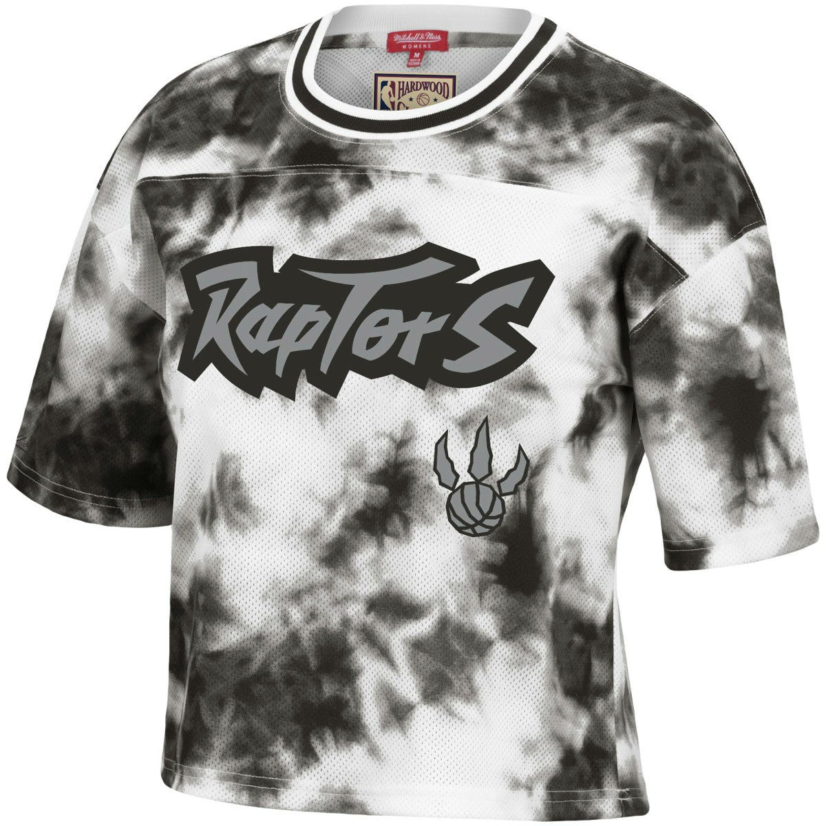 Toronto Raptors Women's Hardwood Classics Tie-Dye Cropped T-Shirt Online