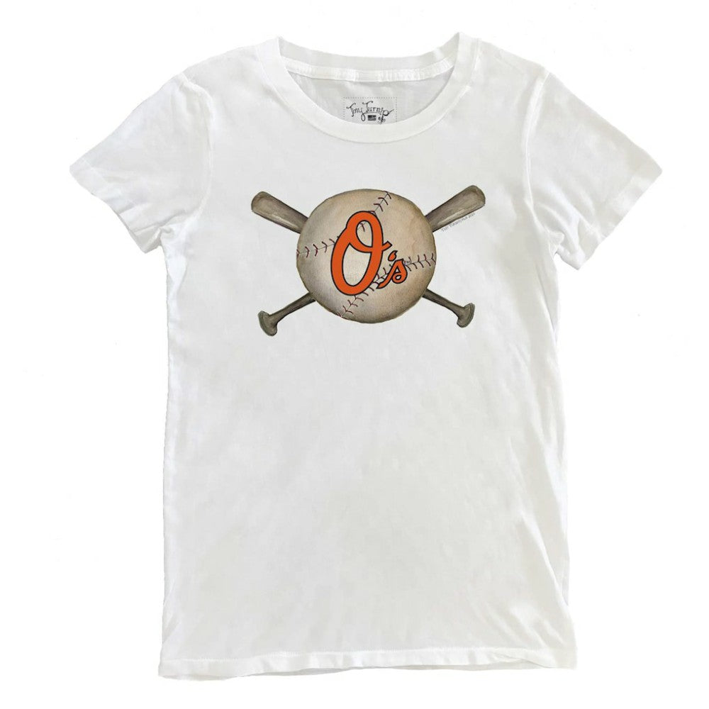Baltimore Orioles Tiny Turnip Women's Baseball Crossbats T-Shirt | MLB Near me