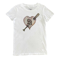San Diego Padres Tiny Turnip Women's Heart Bat T-Shirt | MLB Near me