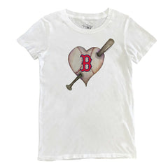 Boston Red Sox Tiny Turnip Women's Heart Bat T-Shirt | MLB US