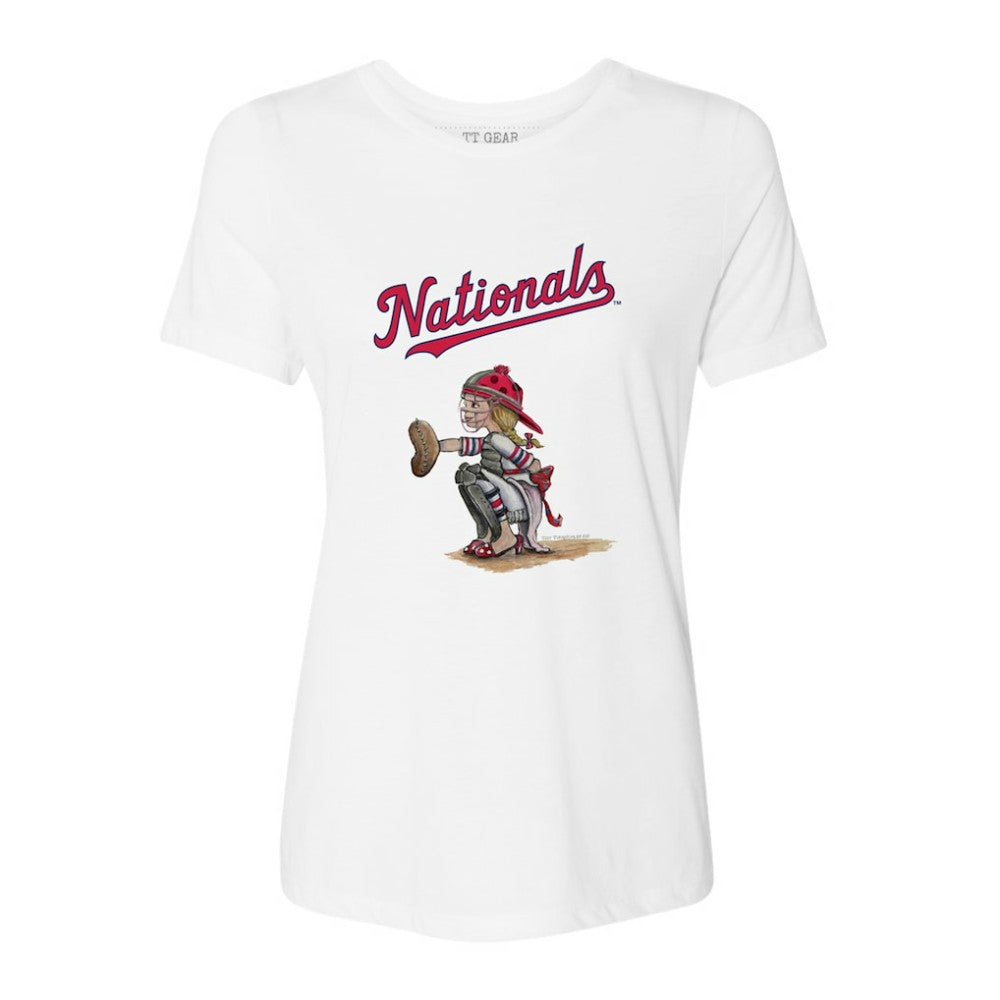 Washington Nationals Tiny Turnip Women's Kate the Catcher T-Shirt | MLB Discount