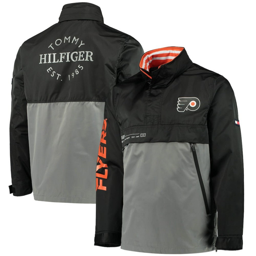 Philadelphia Flyers Tommy Hilfiger Anorak Quarter-Zip Hoodie Jacket Sale