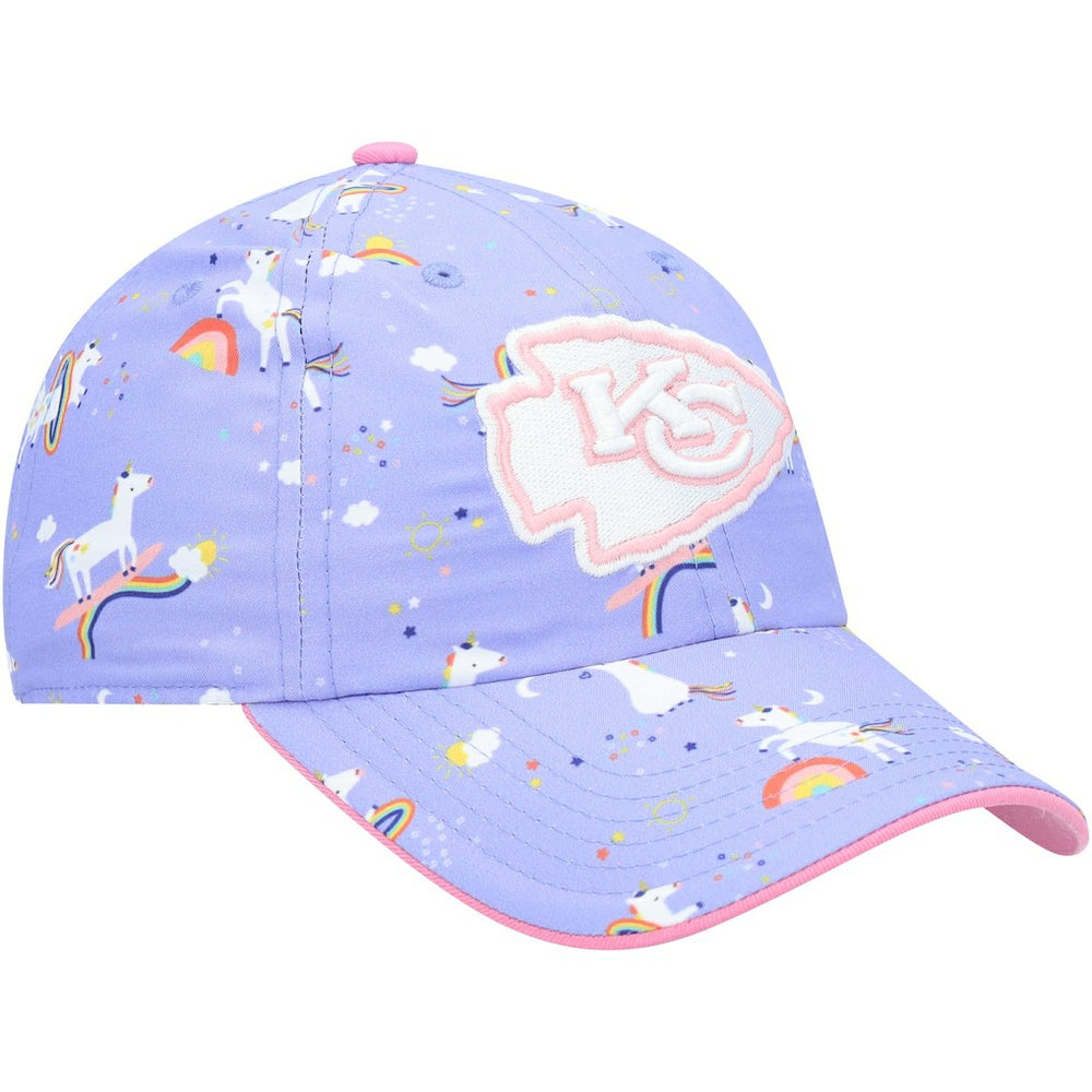 Kansas City Chiefs 47 brand '47 Girls Preschool Unicorn Clean Up Adjustable Hat