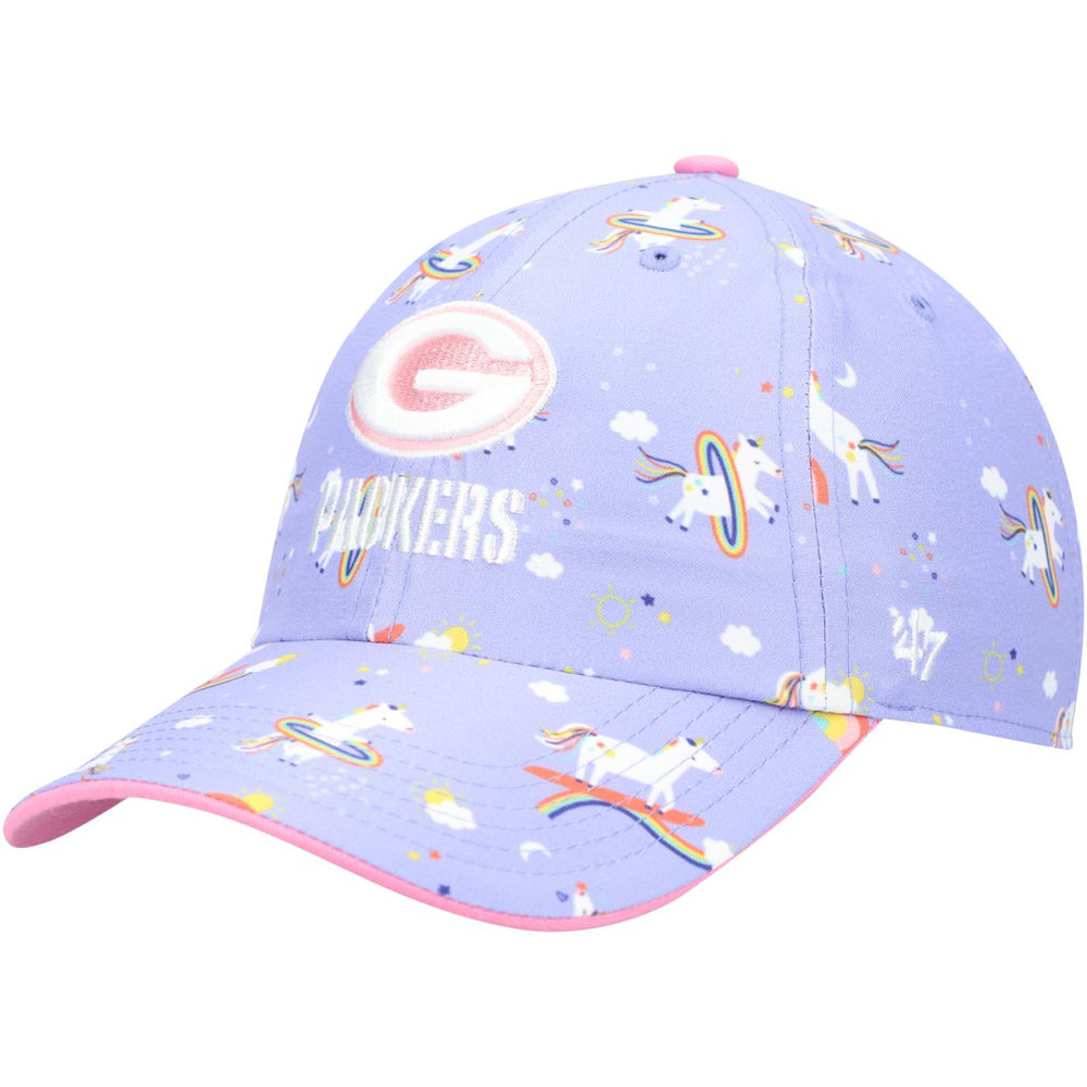 Green Bay Packers 47 brand '47 Girls Preschool Unicorn Clean Up Adjustable Hat
