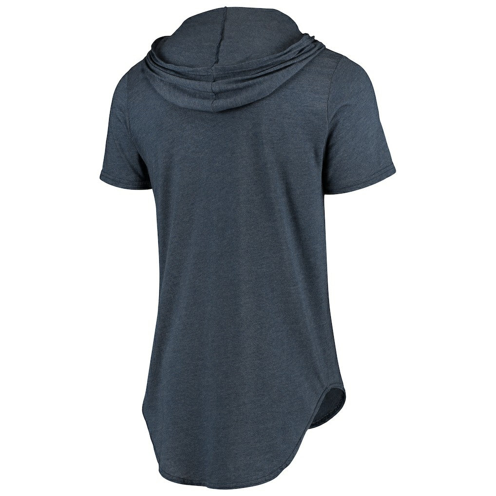 Chicago Bears  Majestic Threads Primary Logo Tri-Blend Hoodie T-Shirt